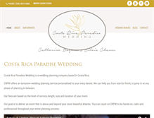 Tablet Screenshot of costaricaparadisewedding.com